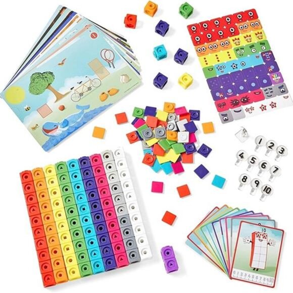 MathLink Cubes Numberblocks 1-10 Activity Set, 30 Preschool Learning Activities - Picture 6 of 6